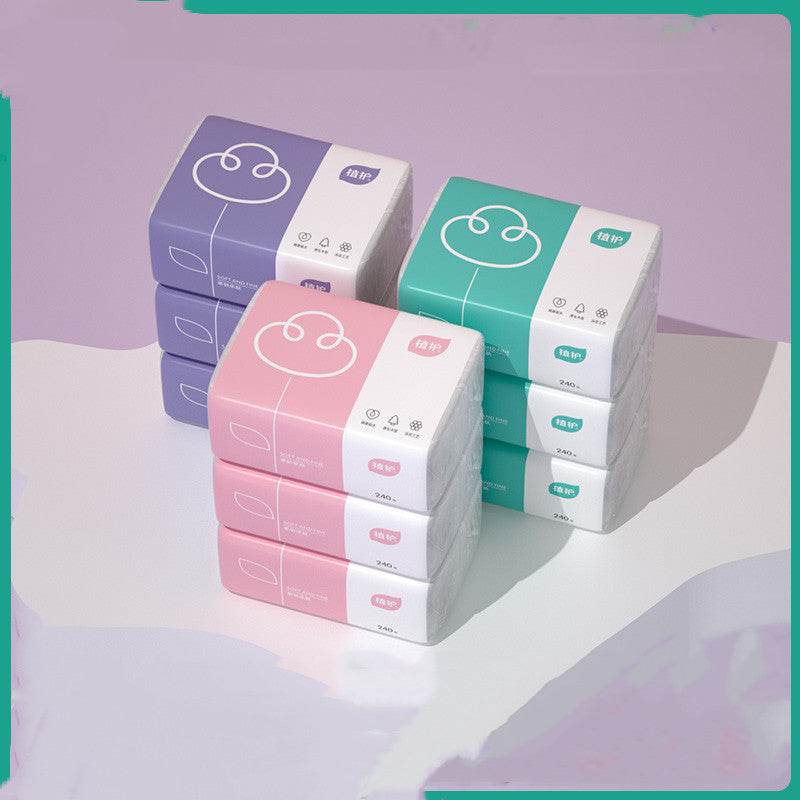 Napkins, Pumping Paper, Wood Pulp Facial Tissues, Baby Tissues, 4 Packs - Mubimart