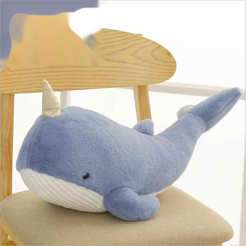 Narwhal pillow is soft and cute - Mubimart -  