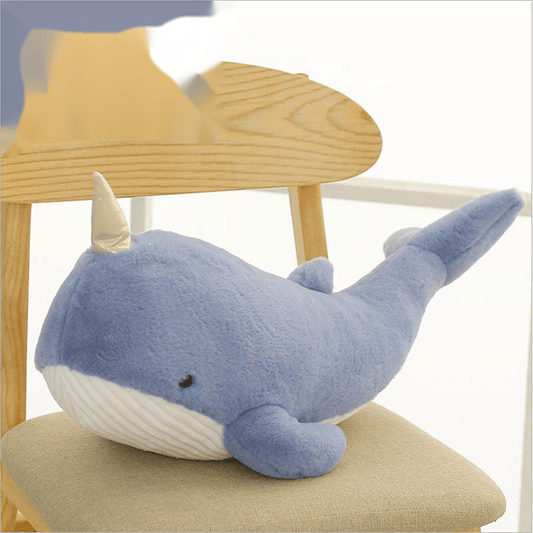Narwhal pillow is soft and cute - Mubimart