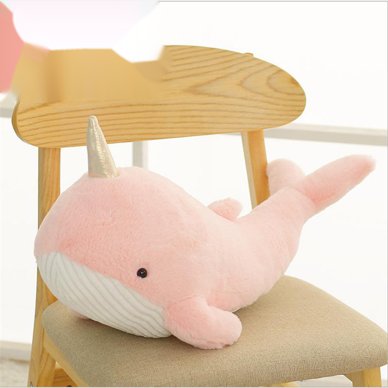 Narwhal pillow is soft and cute - Mubimart -  