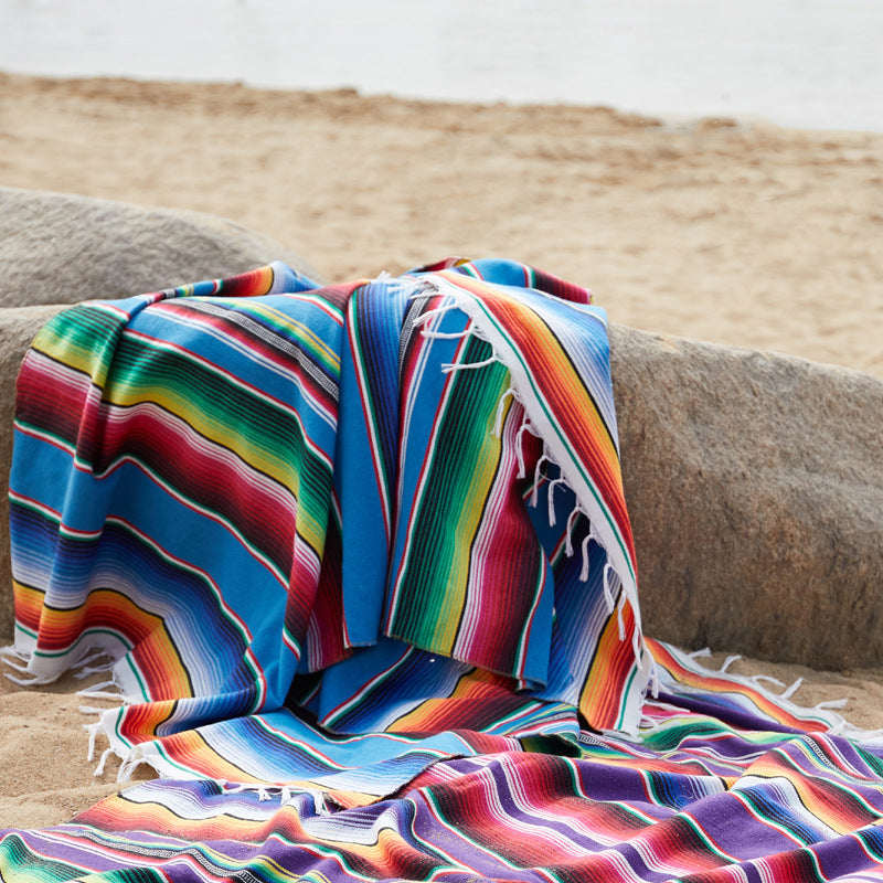 National wind beach blanket beach towel - Mubimart -  