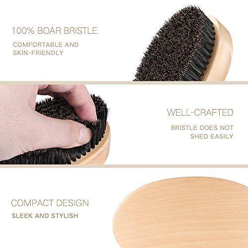 Natural Boar Beard Brush - Mubimart -  