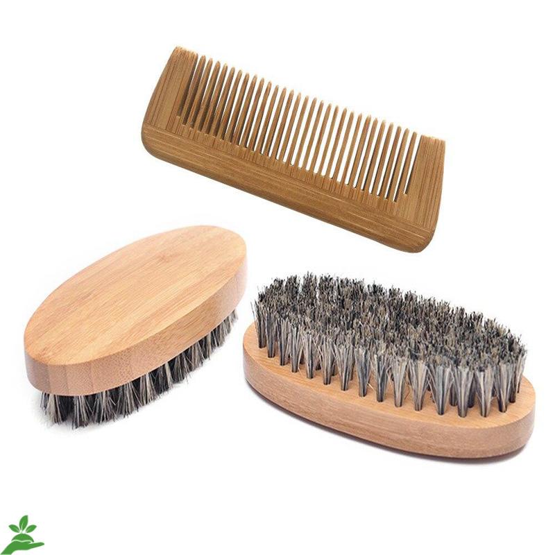 Natural Boar Beard Brush - Mubimart -  