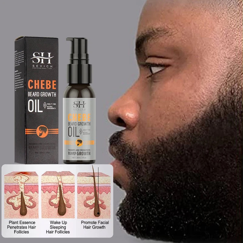 Natural Chebe Men Beard Growth Oil Fast Effective Hair Loss - Mubimart - Beard Oil 