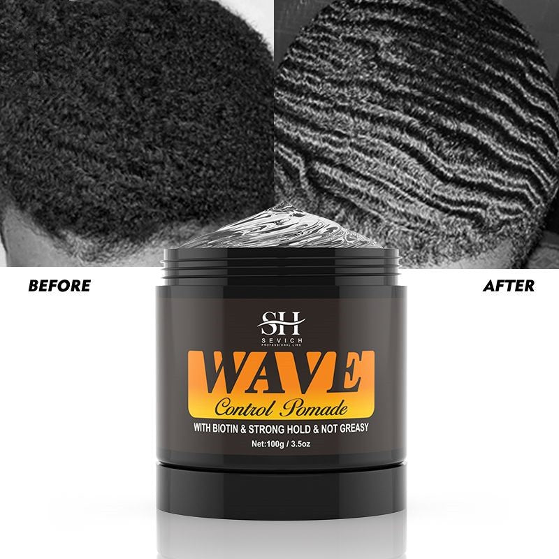 Natural Wavy Frizz Control Pomade Strong Hold - Mubimart -  