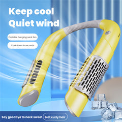 Neck Fan Mini Bladeless Fan USB Rechargeable Fan Mute Sports Fans for Home Outdoor Portable Hanging Fans Air Conditioner Cooler - Mubimart - Evaporative Coolers 