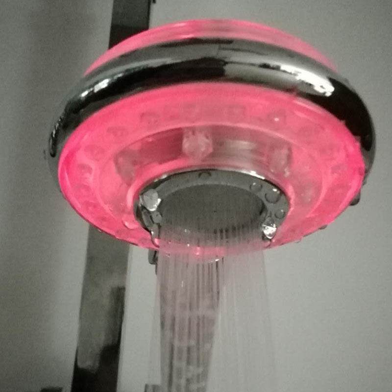 Negative Ion Multifunctional Luminous Shower Led Handheld Shower Head - Mubimart