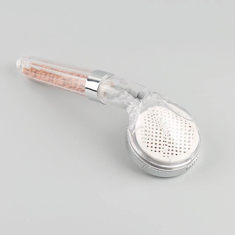 Negative Ion Shower Nozzle Pressurized Hand-held Shower Rain Shower Head - Mubimart