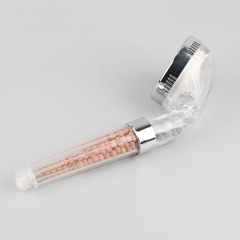 Negative Ion Shower Nozzle Pressurized Hand-held Shower Rain Shower Head - Mubimart
