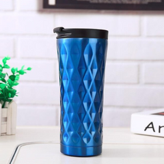 New 500 Ml Double Wall Stainless Steel Car Coffee Mug  Cup Coffee Tea Mug Thermo Water Bottle Thermocup Thermomug - Mubimart -  