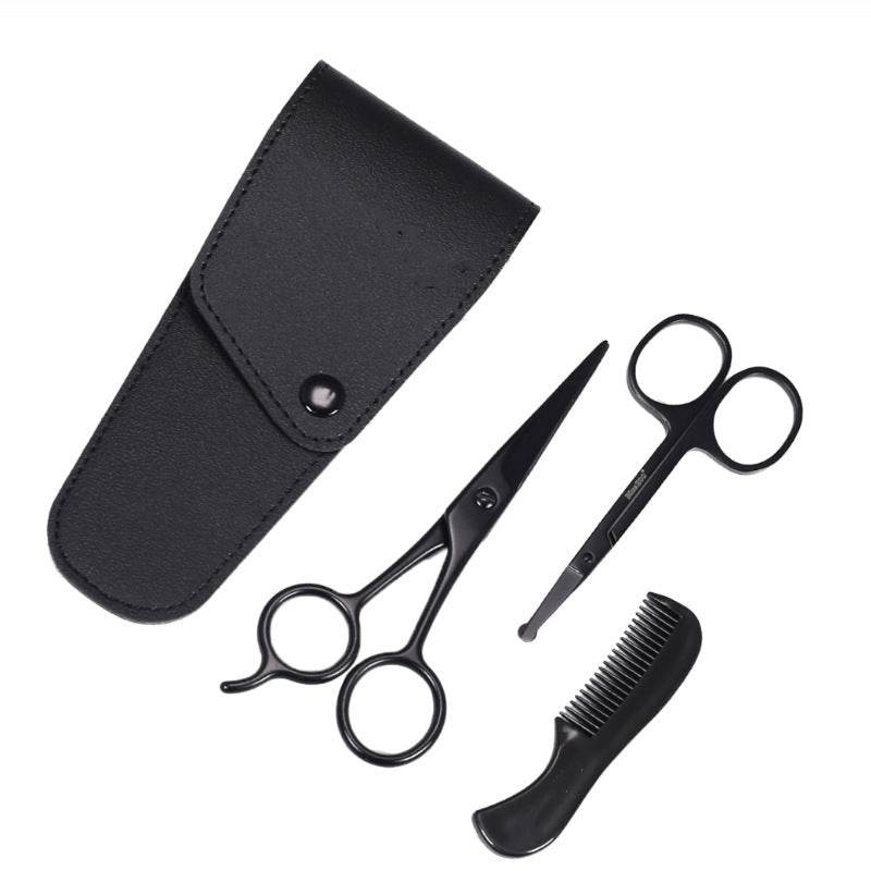 New All Black Beard Repair Kit Portable - Mubimart