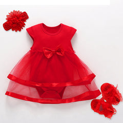 New Baby Girl Birthday Princess Dress - Mubimart - Girl Dress 