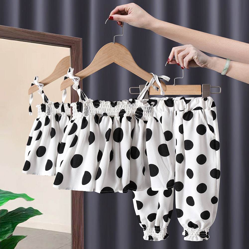 New Baby Girl Summer Short Sleeve Two Piece Suit - Mubimart