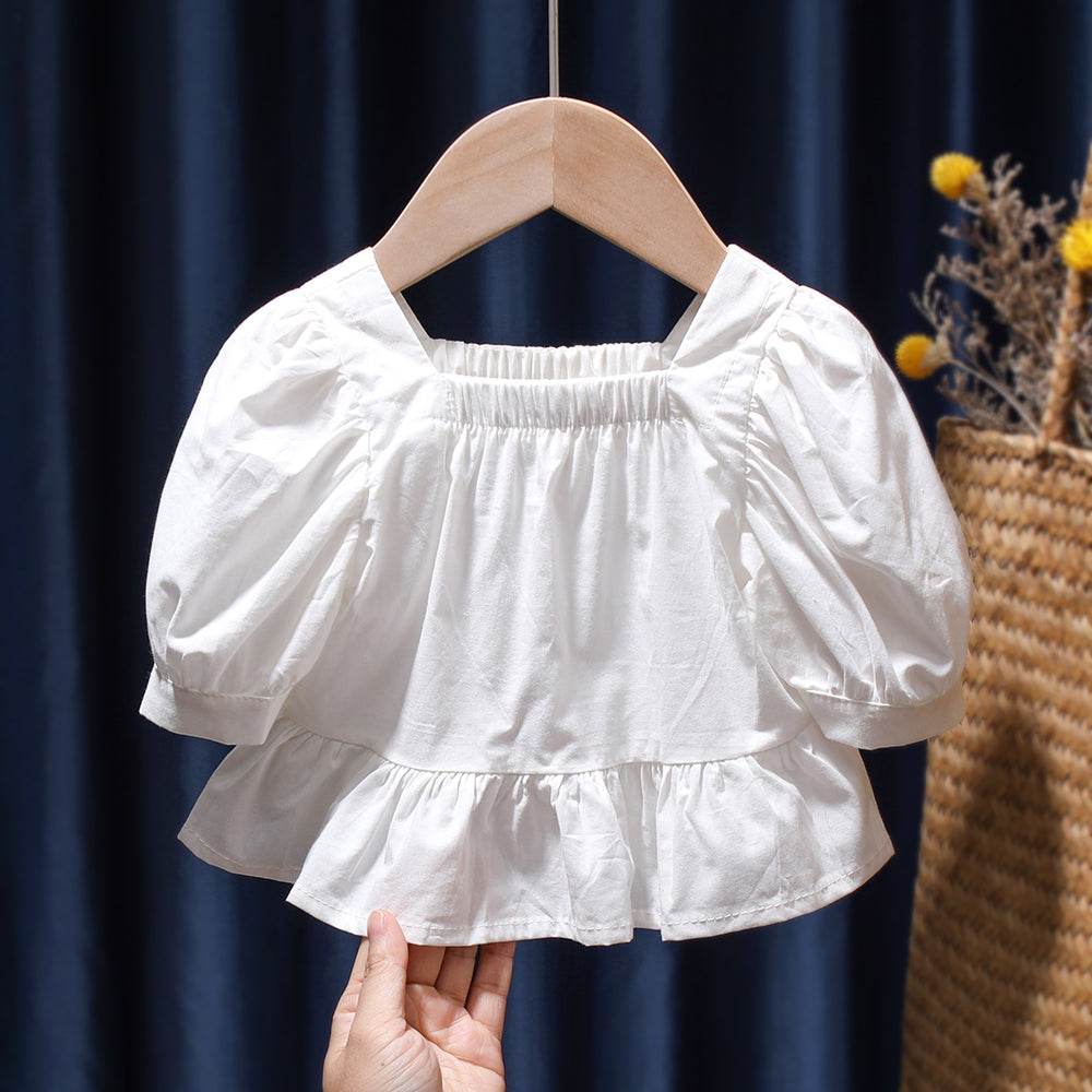 New Baby Girl Summer Short Sleeve Two Piece Suit - Mubimart