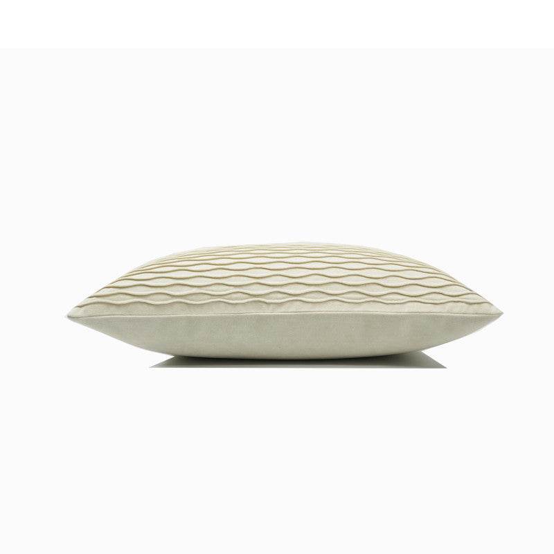 New Beige Wave Pattern Pillows Nordic Modern Minimalist Model Room Sales Office Waist Pillow - Mubimart