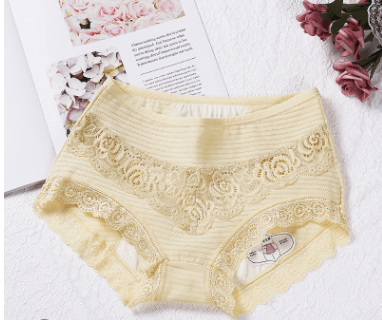 New Breathable Physiological Pants In The High Waist Cotton Underwear Women's Menstrual Period Large Size Health Pants - Mubimart