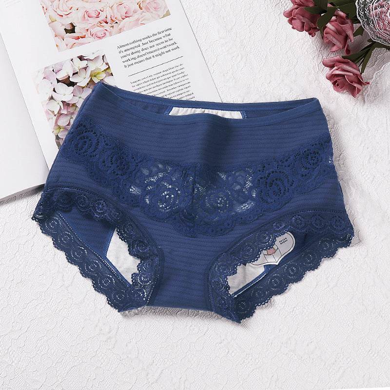 New Breathable Physiological Pants In The High Waist Cotton Underwear Women's Menstrual Period Large Size Health Pants - Mubimart