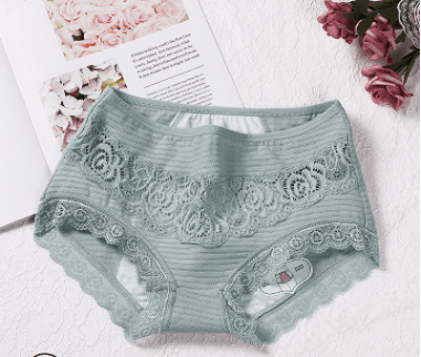 New Breathable Physiological Pants In The High Waist Cotton Underwear Women's Menstrual Period Large Size Health Pants - Mubimart