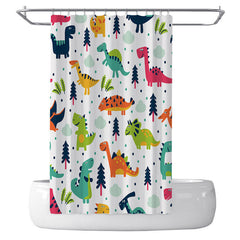 New Cartoon Dinosaur Shower Curtain Sanitary Partition Curtain Bath Shower Curtain - Mubimart -  