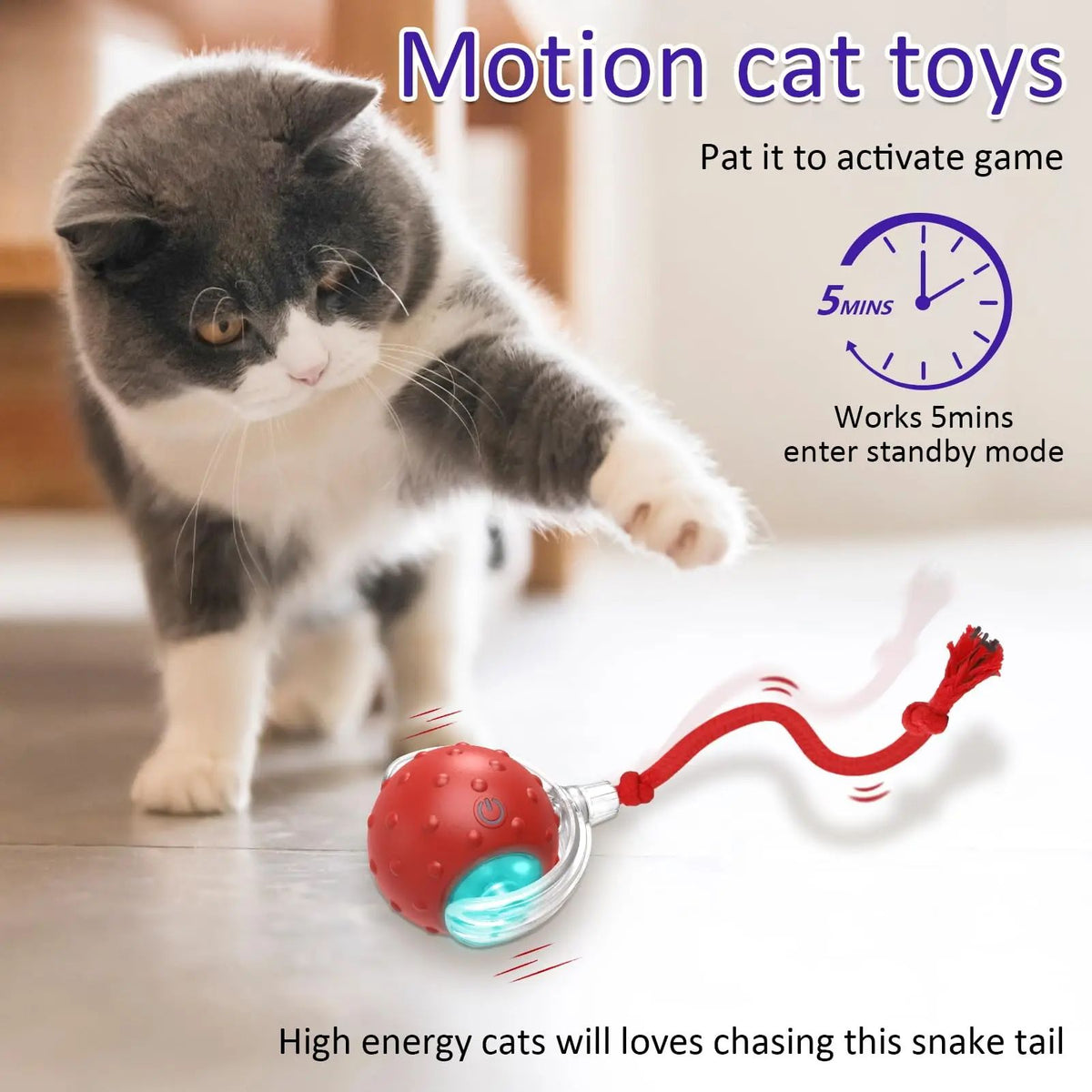 New Cat Rolling Ball Bird Chirping Interactive Cats Pets Toys Mot Pet Products - Mubimart - Cat Toys 