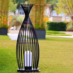 New Chinese Style Bird Cage Garden Villa Floor Lamp Outdoor - Mubimart -  