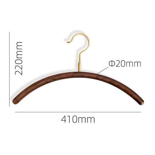 New Chinese Style Solid Wood Brass Hook Clothes Support Household Cloakroom Clothes Hanger Clothes Hanger - Mubimart