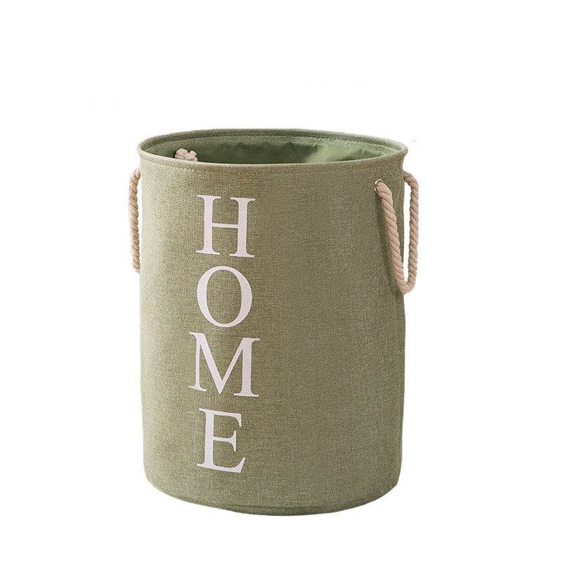 New Dirty Clothes Hamper Cotton And Linen Storage Bucket - Mubimart