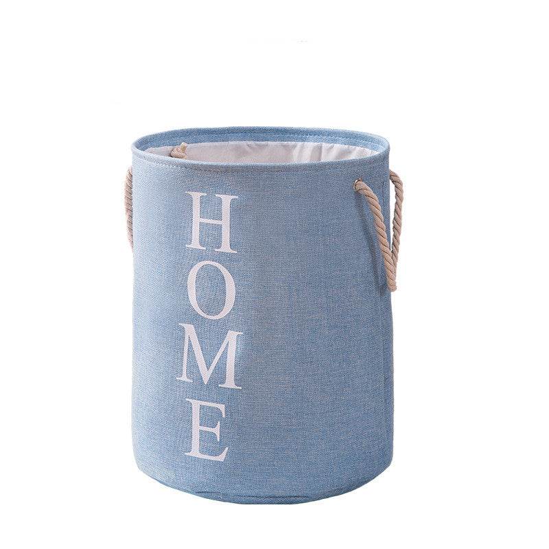 New Dirty Clothes Hamper Cotton And Linen Storage Bucket - Mubimart