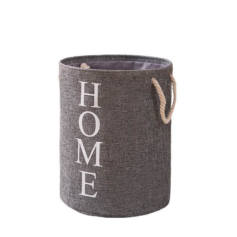 New Dirty Clothes Hamper Cotton And Linen Storage Bucket - Mubimart