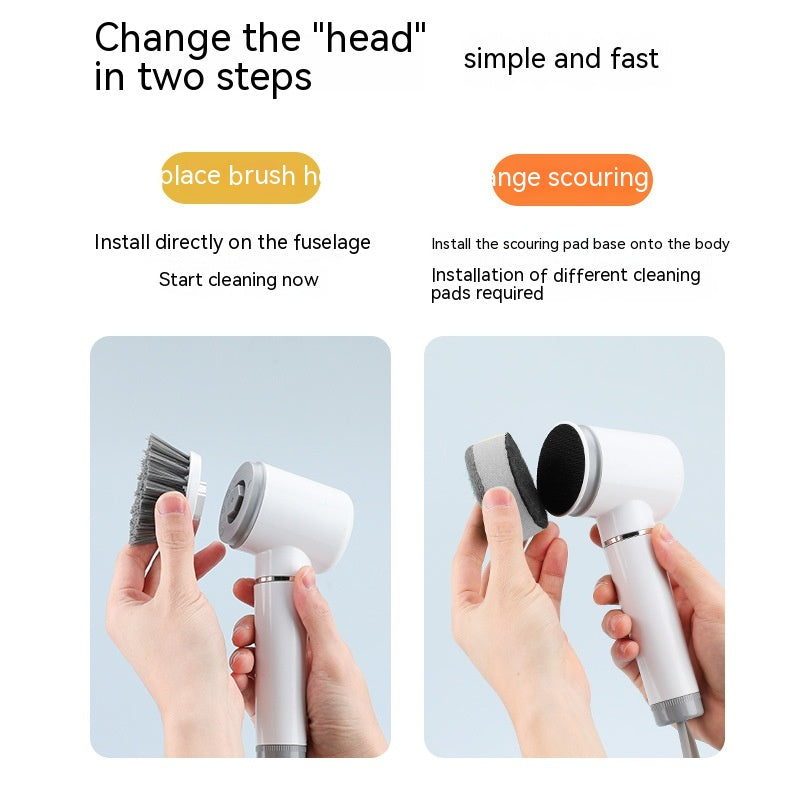 New Electric Cleaning Brush Electric Multifunctional Dish Brush - Mubimart -  