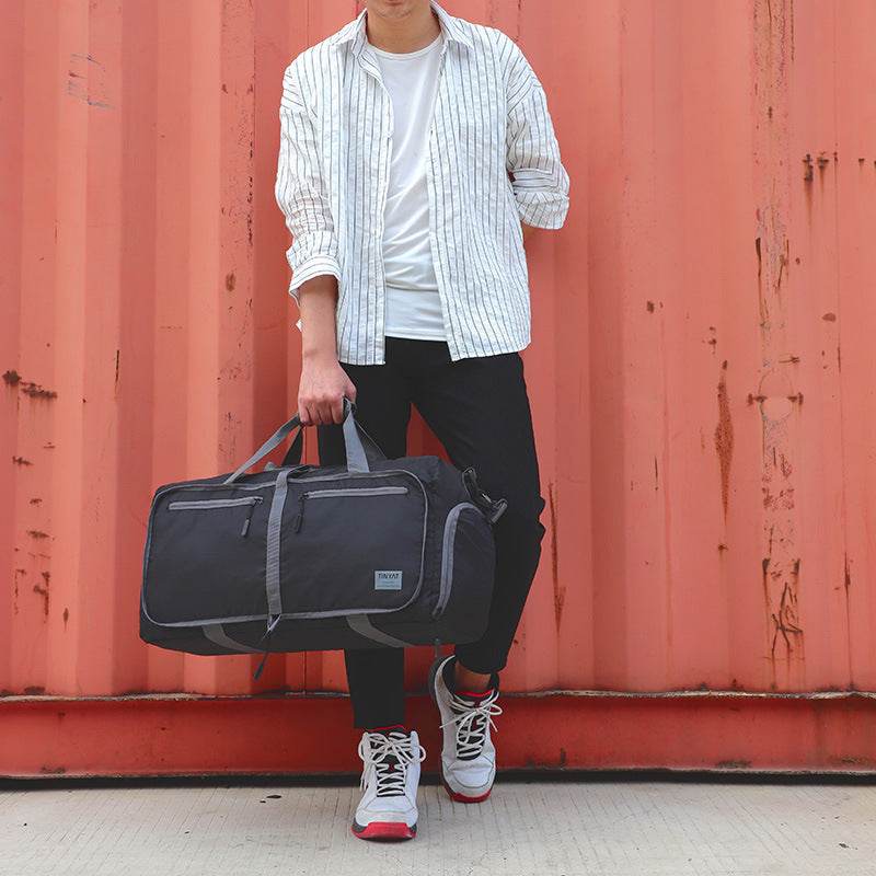 New Foldable Travel Bag Single-shoulder Portable Large Capacity Luggage - Mubimart