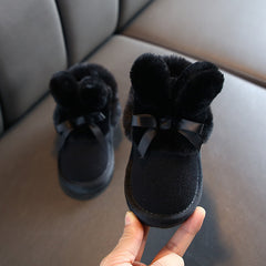 New Girls' Plush And Thick Warm Boots In Winter - Mubimart -  