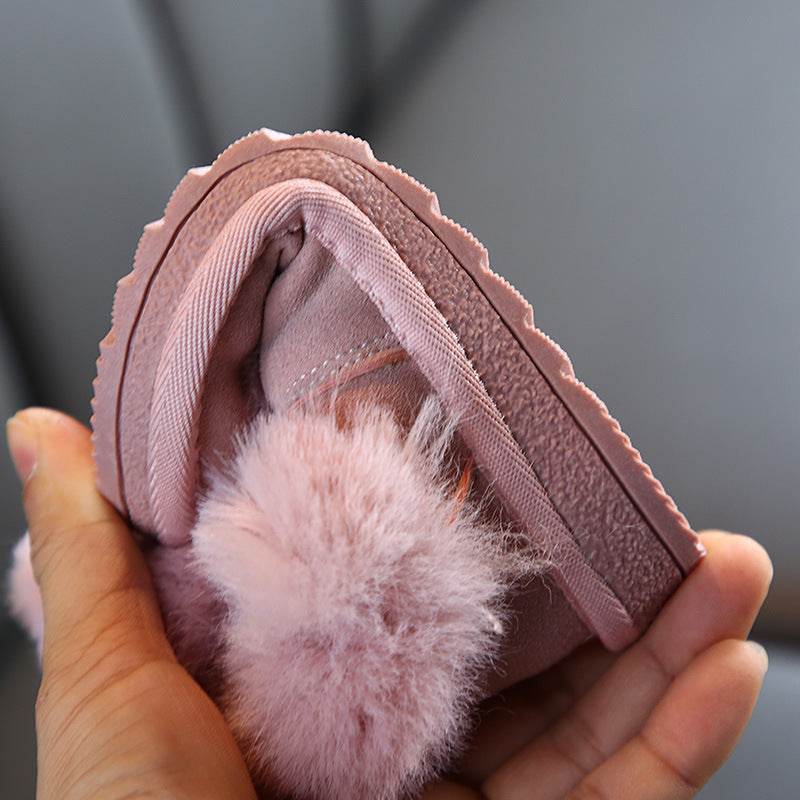 New Girls' Plush And Thick Warm Boots In Winter - Mubimart