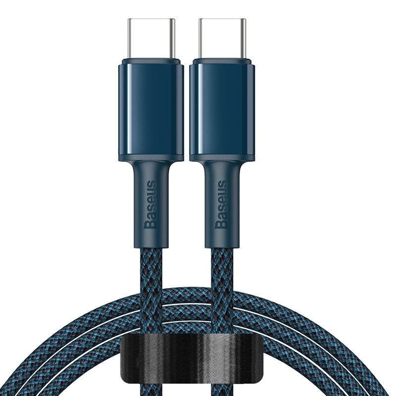 New High-density Braided Flash Charging Data Cable Dual Type-c Charger - Mubimart