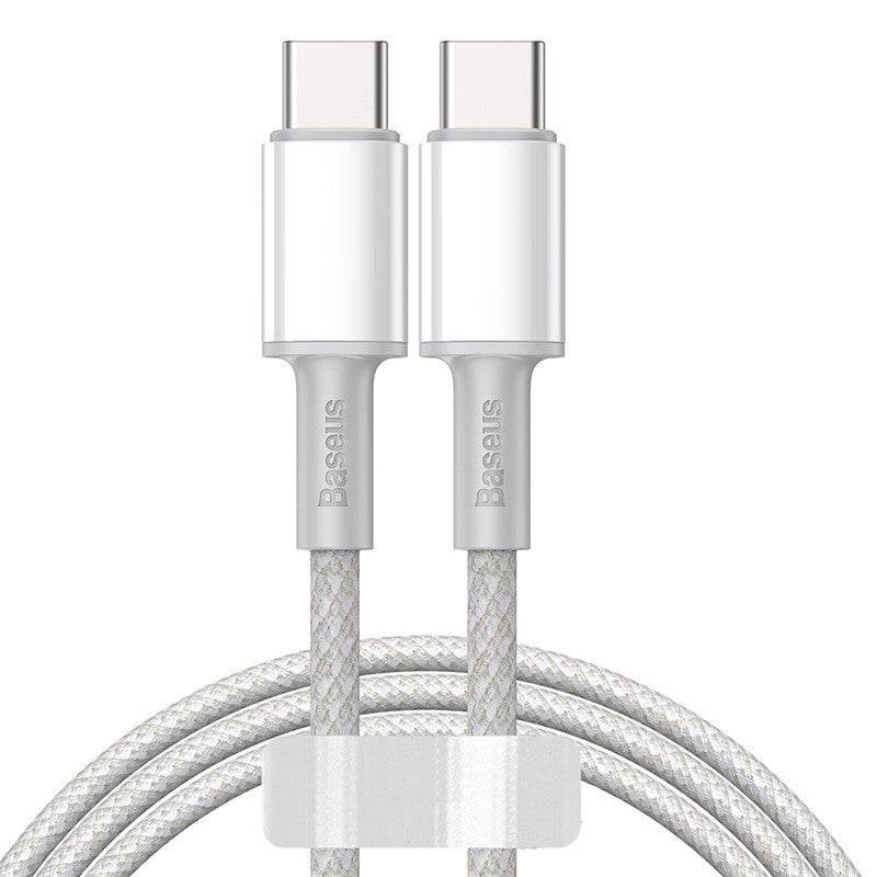 New High-density Braided Flash Charging Data Cable Dual Type-c Charger - Mubimart