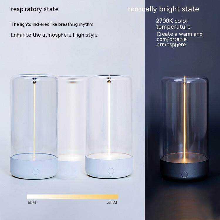 New LED Camping Light Type-c Rechargeable Portable Night Light With High Transparency And Anti Drop Creative Atmosphere Light - Mubimart