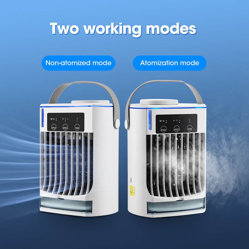 New Mini Air Cooler Household Humidification Spray Fan - Mubimart