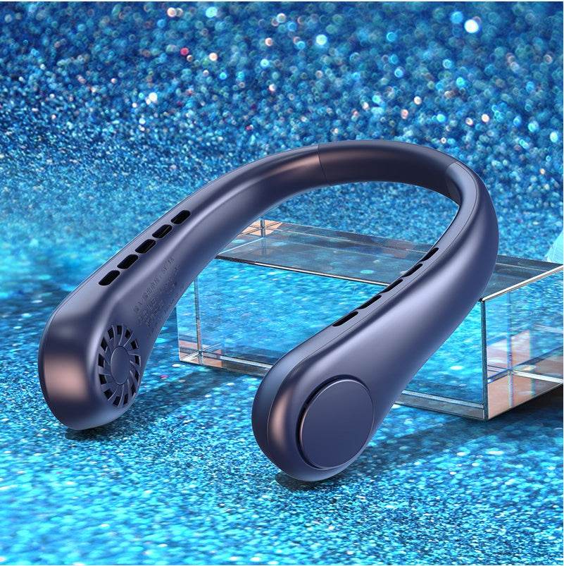 New Mini Neck Fan Portable Bladeless Hanging Neck Rechargeable Air Cooler Mini Summer Sports Fans - Mubimart