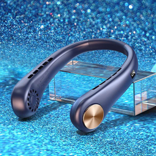 New Mini Neck Fan Portable Bladeless Hanging Neck Rechargeable Air Cooler Mini Summer Sports Fans - Mubimart