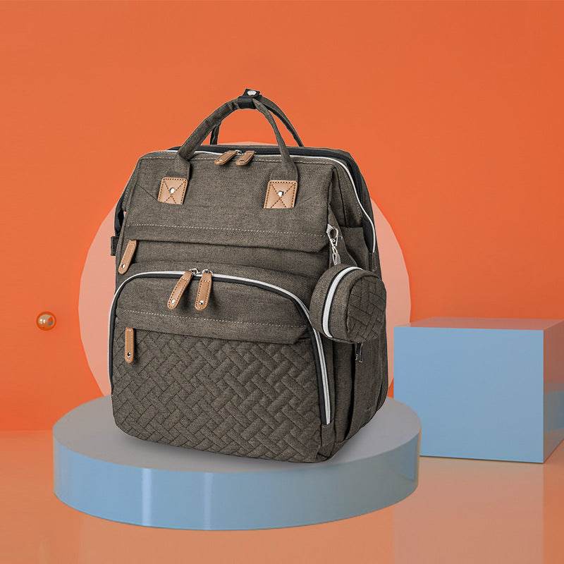 New Mommy Backpack Can Hang Baby Stroller Baby Bag Folding Crib Mommy Bag - Mubimart