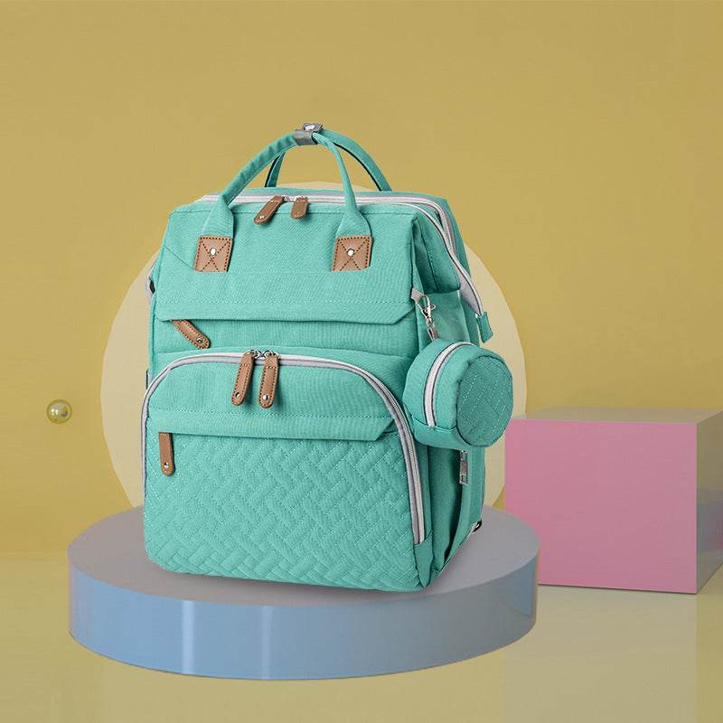 New Mommy Backpack Can Hang Baby Stroller Baby Bag Folding Crib Mommy Bag - Mubimart