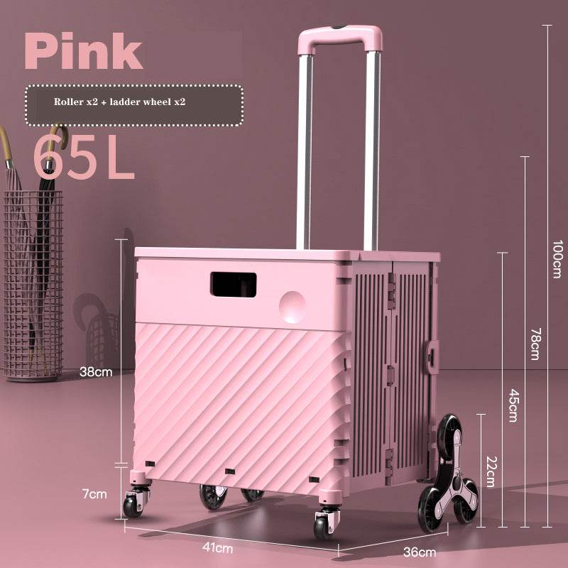 New Portable Folding Shopping Cart - Mubimart