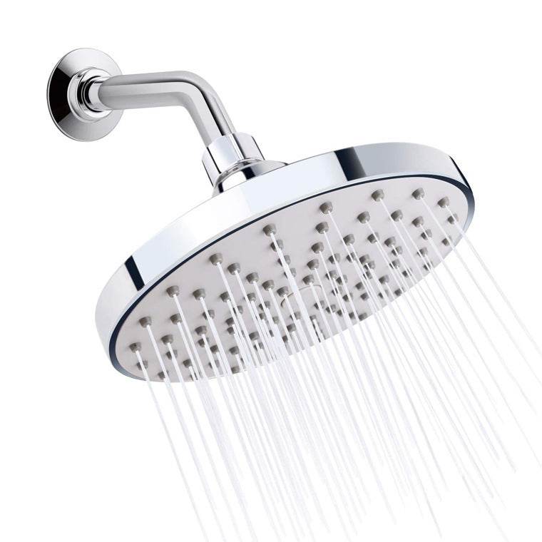 New Product 6 Inch ABS Simple Low Pressure Shower Head Hotel - Mubimart