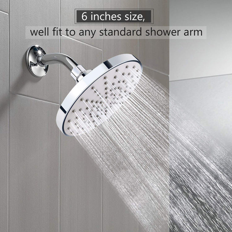 New Product 6 Inch ABS Simple Low Pressure Shower Head Hotel - Mubimart -  