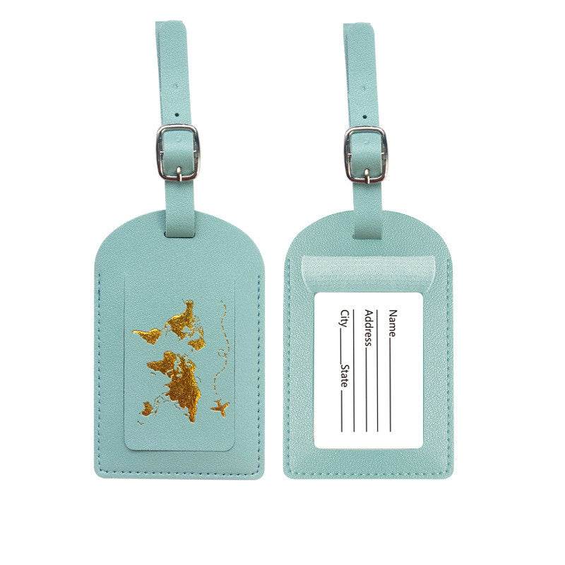 New Products Luggage Tag Leather Name - Mubimart