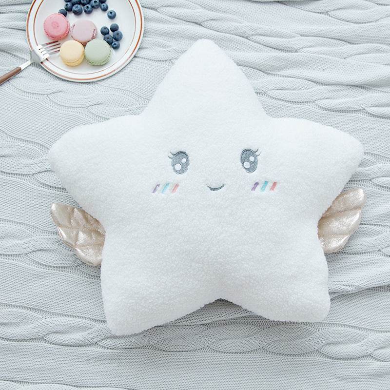 New Stuffed Angel Cloud Moon Star Plush Pillow Soft Cushion Cloud Stuffed Plush Toys for Children Baby Kids Pillow Girl - Mubimart