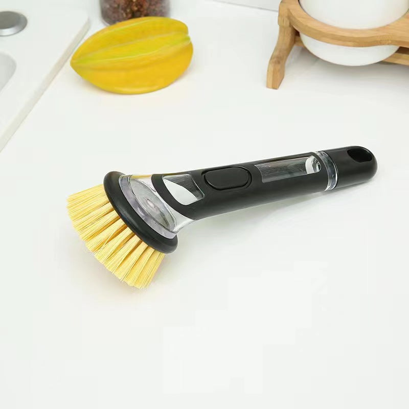 New Style Automatic Liquid Adding Dish Brush - Mubimart -  