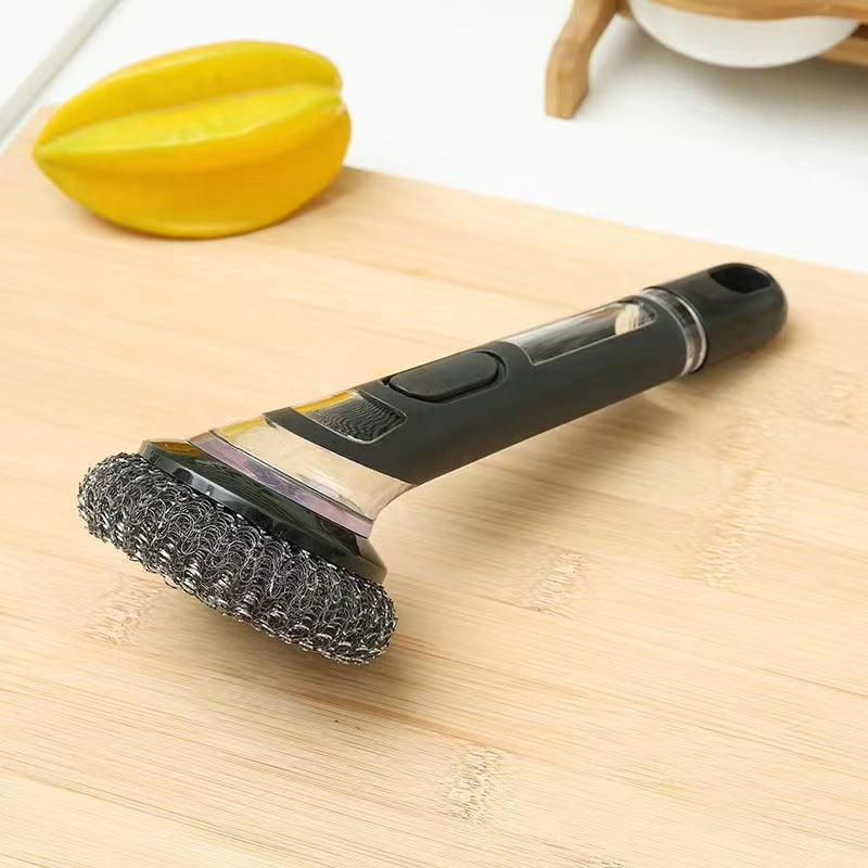 New Style Automatic Liquid Adding Dish Brush - Mubimart -  