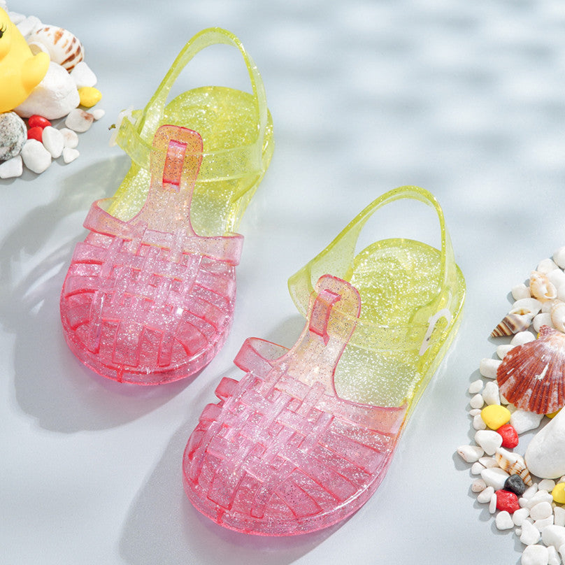 New Summer Children's Princess Children's Soft-Soled Baby Baotou Princess Shoes - Mubimart -  