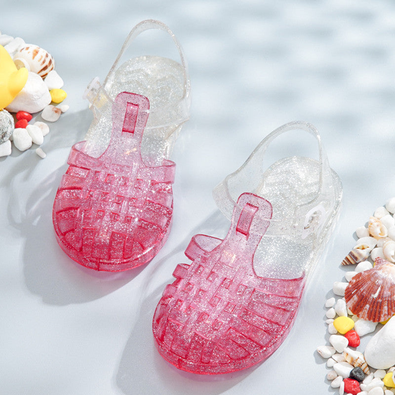 New Summer Children's Princess Children's Soft-Soled Baby Baotou Princess Shoes - Mubimart -  